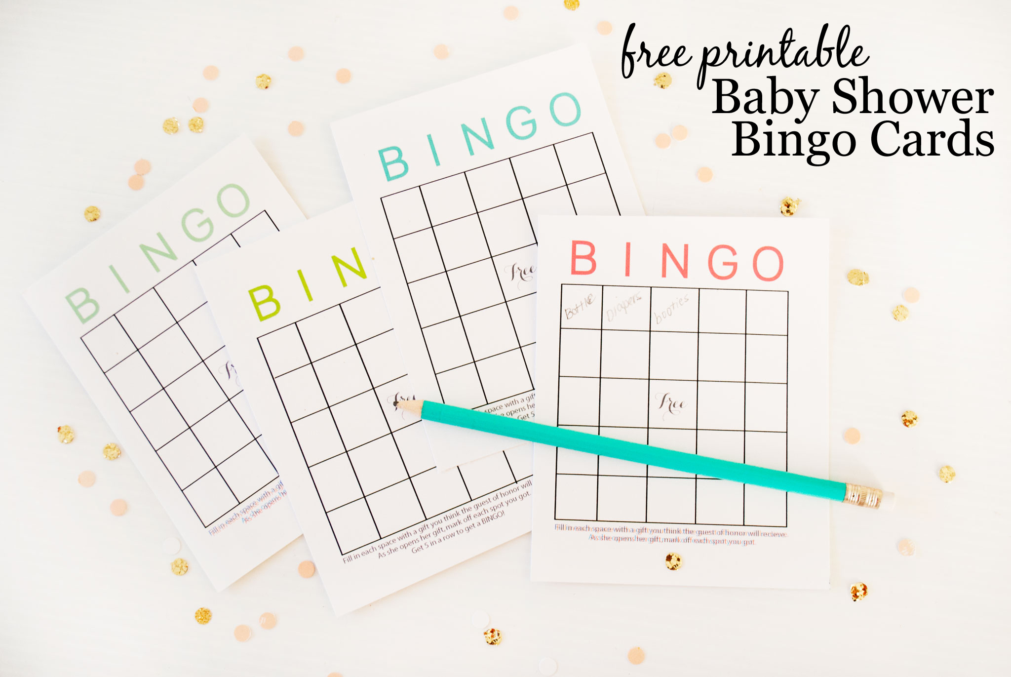 Free Printable Baby Shower Bingo Cards - Project Nursery - Printable Baby Shower Bingo Games Free