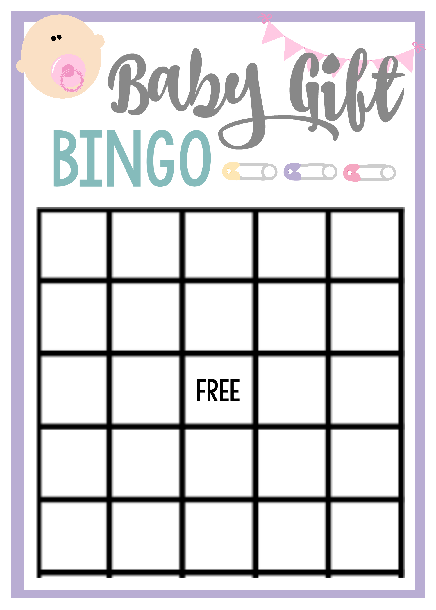 Free Printable Baby Shower Games For Large Groups – Fun-Squared - Printable Baby Shower Bingo Games Free
