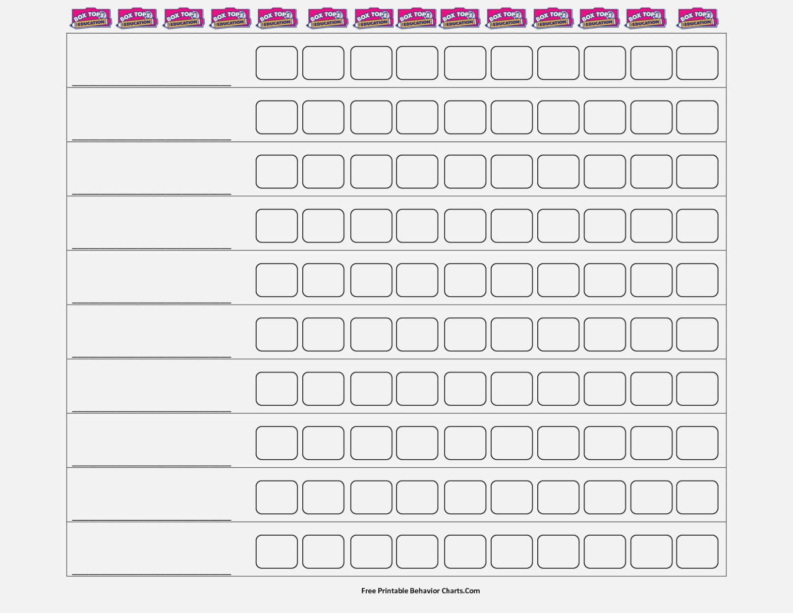 Free Printable Behavior Charts | Bravebtr – Free Behavior Chart - Free Printable Incentive Charts For Teachers