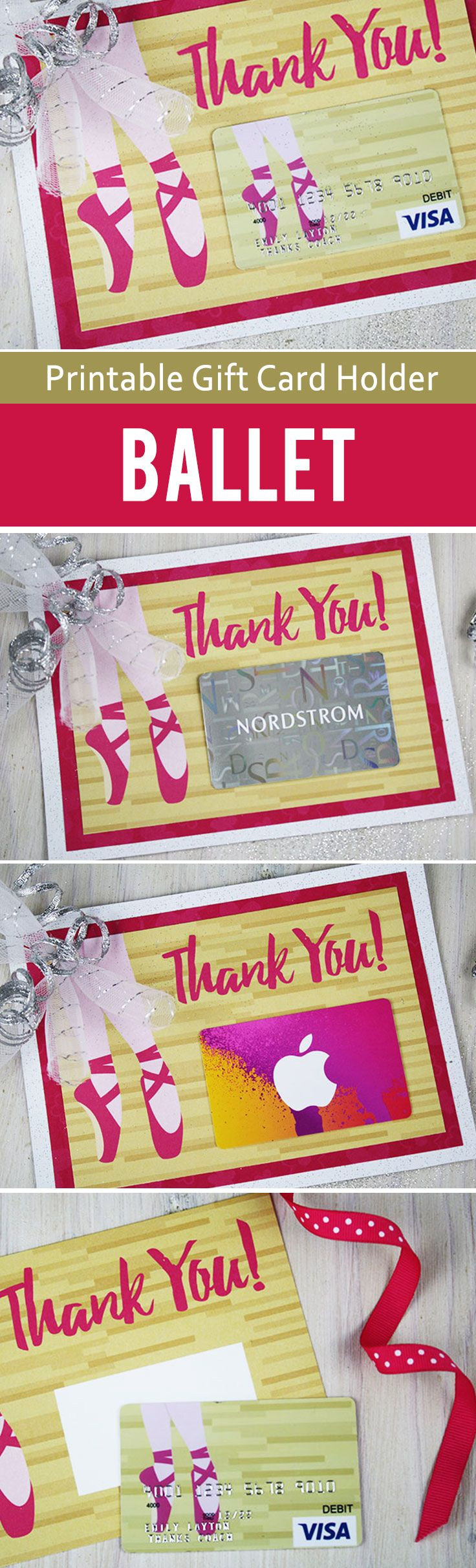 Free Printable} Best Gift For Ballet Teacher…&amp;quot;barre&amp;quot; None | Thank - Free Printable Dance Recital Cards