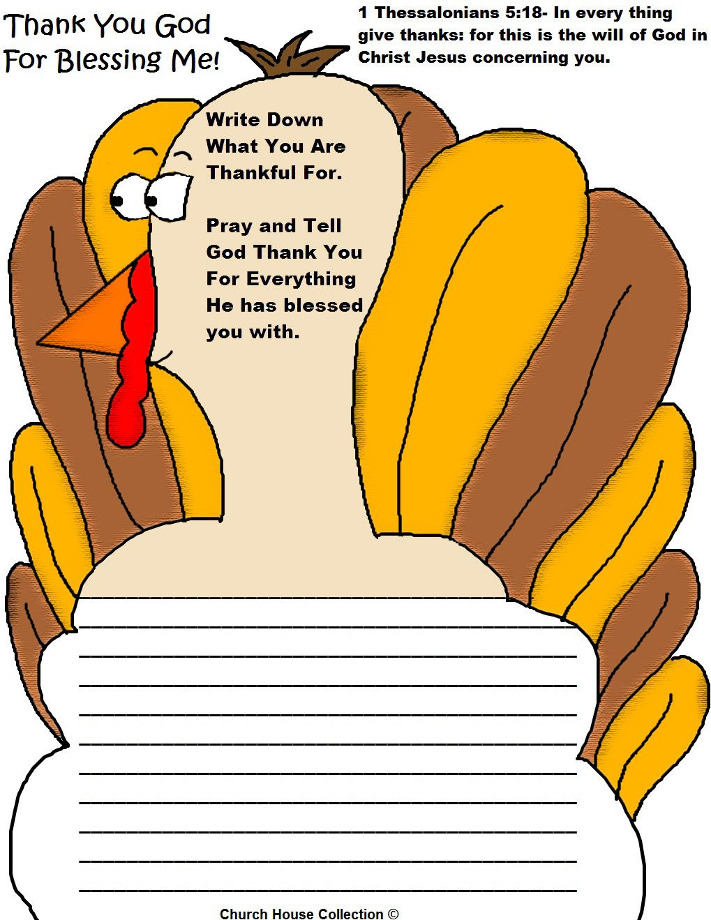 Free Printable Bible Crafts | Printable Turkey Writing Paper - Free Printable Bible Crafts