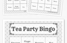 Free Printable Tea Party Games