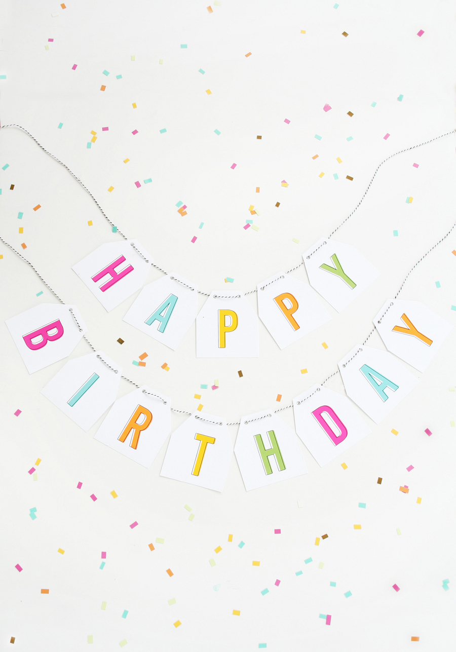 Free Printable Birthday Banner - Free Printable Birthday Banner