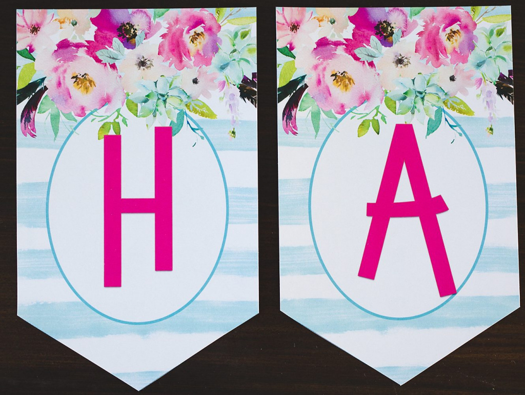 Free Printable Birthday Banner - Six Clever Sisters Regarding Free - Free Printable Birthday Banner