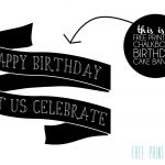 Free Printable: Birthday Cake Banner   Minted Strawberry   Free Printable Birthday Scrolls