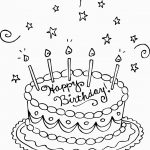 Free Printable Birthday Cake Coloring Pages For Kids For Party   Free Printable Pictures Of Birthday Cakes