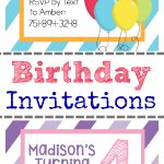 Free Printable Birthday Invitation Templates   Free Printable Birthday Invitations With Pictures