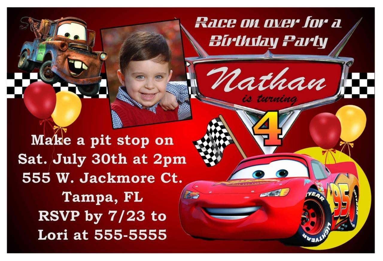 Free Printable Birthday Invitations Cars Theme | Kids Birthday In - Free Printable Birthday Invitations Cars Theme