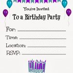 Free Printable Birthday Invitations For Kids #freeprintables   Free Printable 18Th Birthday Invitations