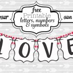 Free Printable Black And White Banner Letters | Diy Swank – Diy Birthday Banner Free Printable