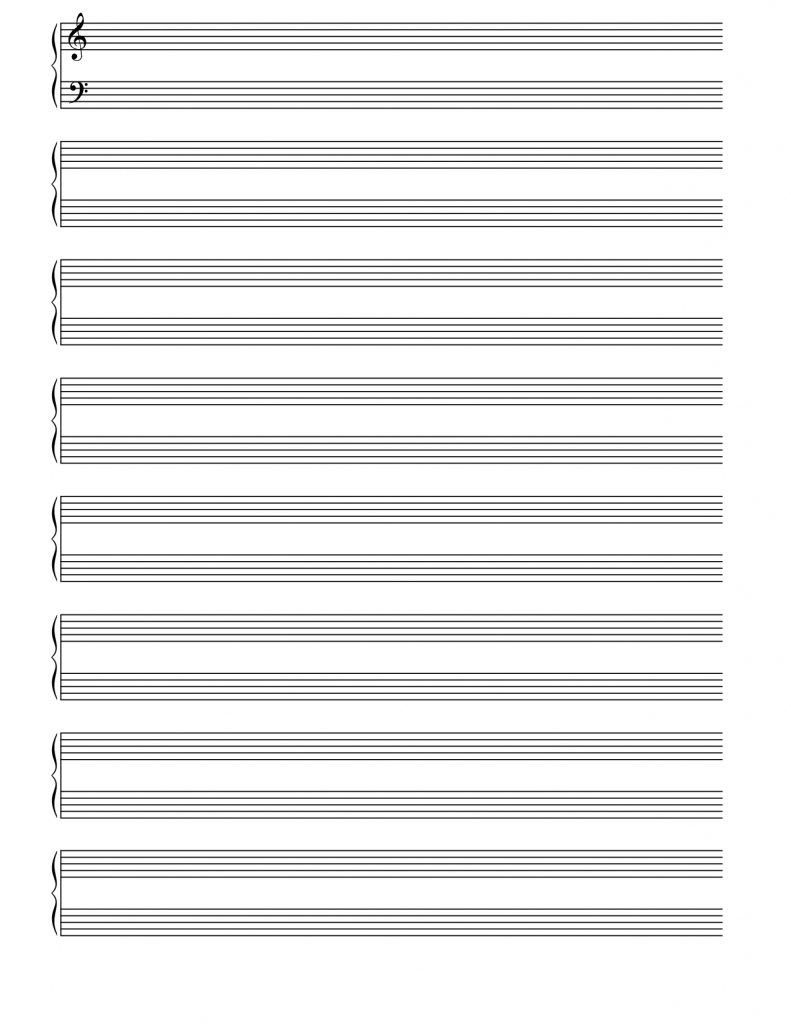 Free Printable Blank Sheet Music - Pike.productoseb.co | Free - Free Printable Blank Sheet Music