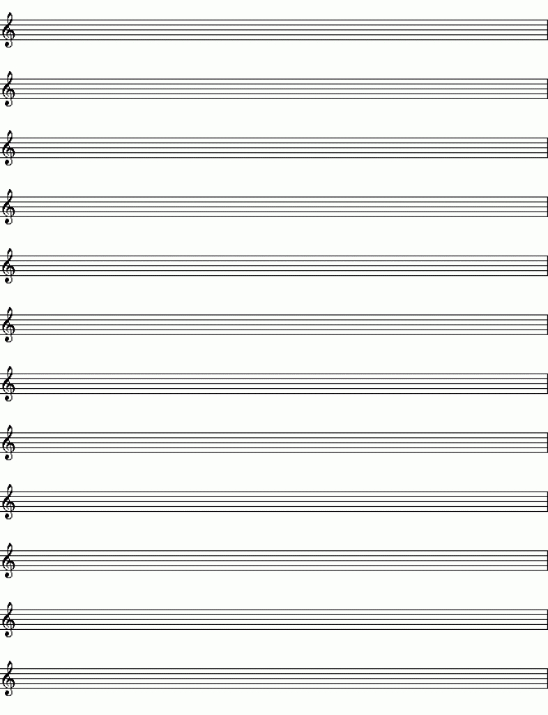 Free Printable Blank Sheet Music | Printable Sheets - Free Printable Blank Sheet Music