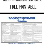 Free Printable Book Of Mormon Timeline That Will Fit Into Your   Free Printable Sud