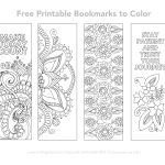 Free Printable Bookmarks To Color – Smitha Katti – Free Printable Blank Bookmarks