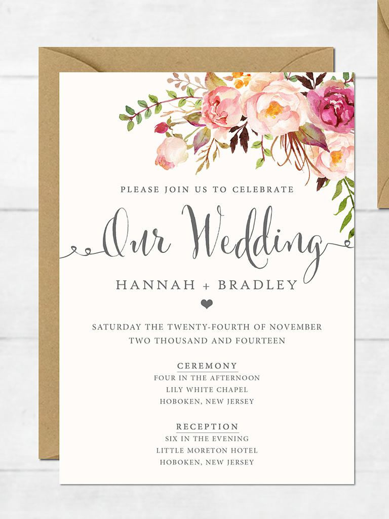 Free Printable Bridal Shower Invitations Templates Free Printable - Free Printable Bridal Shower Invitations