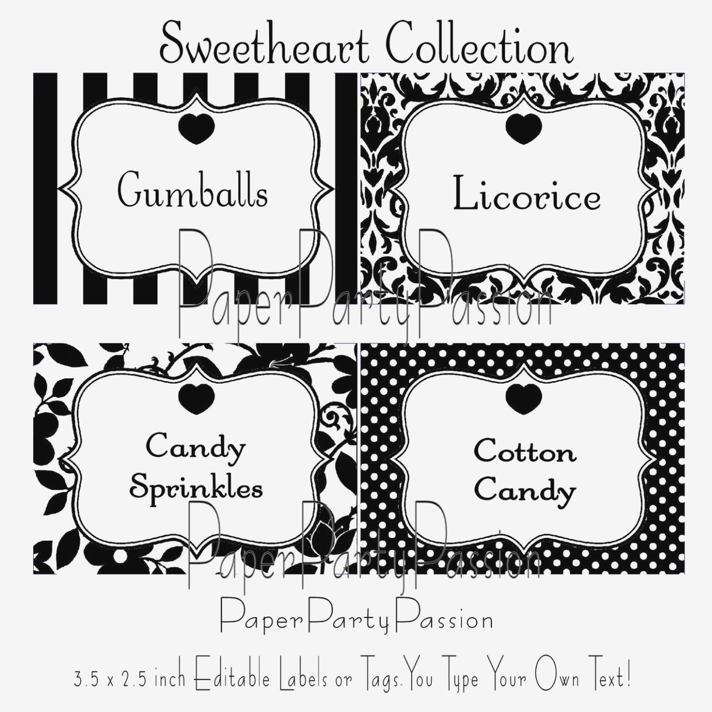Free Printable Candy Buffet Labels Templates .. – Label Maker Ideas - Free Printable Candy Buffet Labels Templates