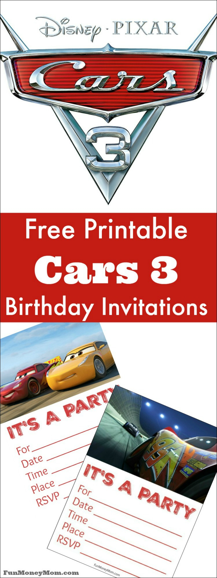 Free Printable Cars Birthday Invitations - Fun Money Mom - Free Printable Birthday Invitations Cars Theme
