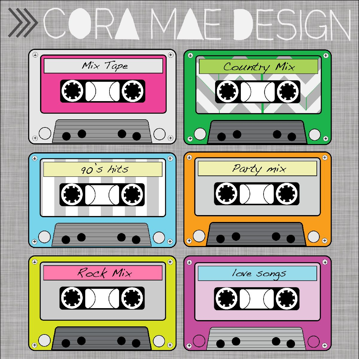 Free Printable Cassette Tape Clipart | Ra Door Decs | Pinterest - Printable 90S Props Free