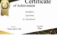 Free Customizable Printable Certificates Of Achievement