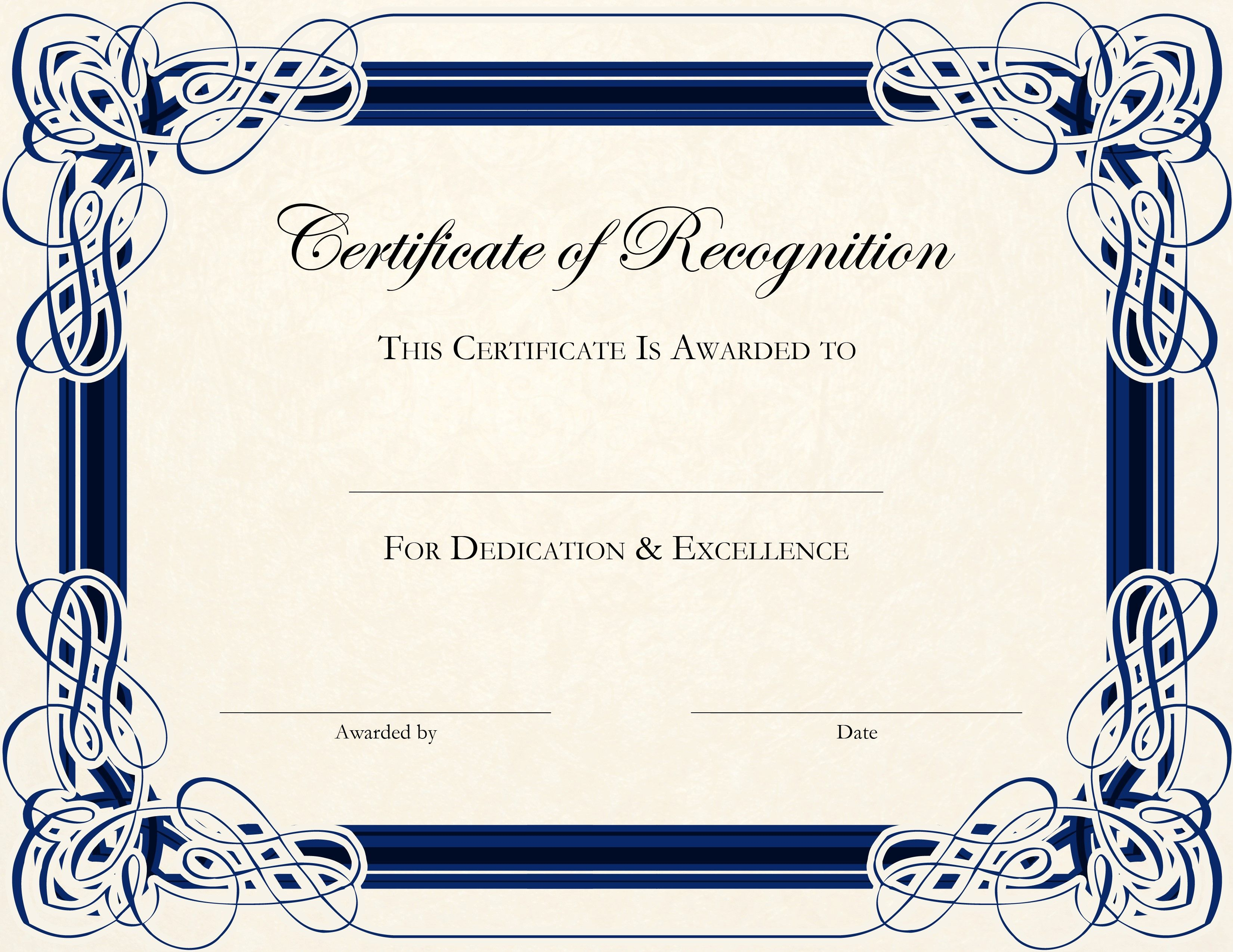 Free Printable Certificate Templates For Teachers | Besttemplate123 - Free Printable Certificates And Awards