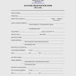 Free Printable Child Care Enrollment Forms Template Greatest   Free Printable Daycare Forms