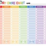 Free Printable Chore Chart     Free Printable Chore Charts For Kids With Pictures