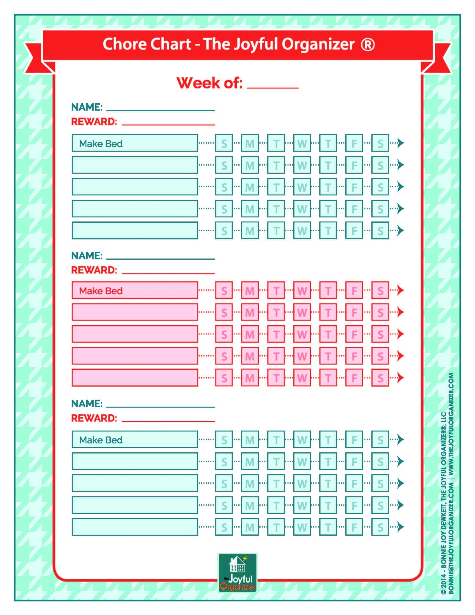 Free Printable Chore Charts For Multiple Children | Printable Menu - Free Printable Chore Charts For Multiple Children