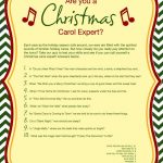 Free Printable Christmas Carol Quiz   American Greetings | Christmas   Free Printable Lyrics To Christmas Carols
