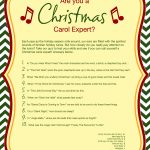 Free Printable Christmas Carol Quiz   American Greetings   Free Printable Picture Quizzes With Answers