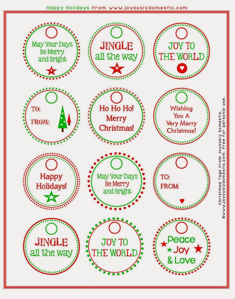 Free Printable Christmas Gift Tags | F&amp;#039;n X~Mas | Pinterest | Free - Free Printable Hoy Sheets
