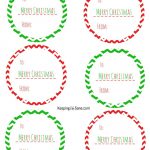 Free Printable Christmas Gift Tags   Keeping Life Sane   Free Printable Holiday Labels