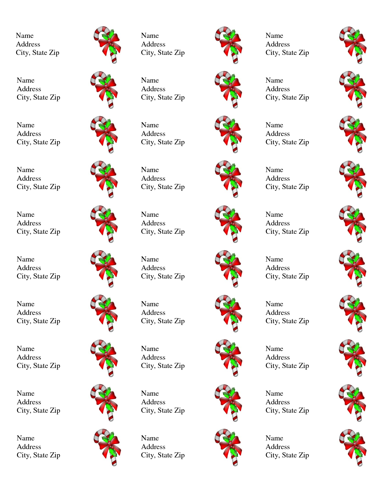 Free Printable Christmas Labels Templates | Christmas Address Labels - Free Printable Address Label Templates