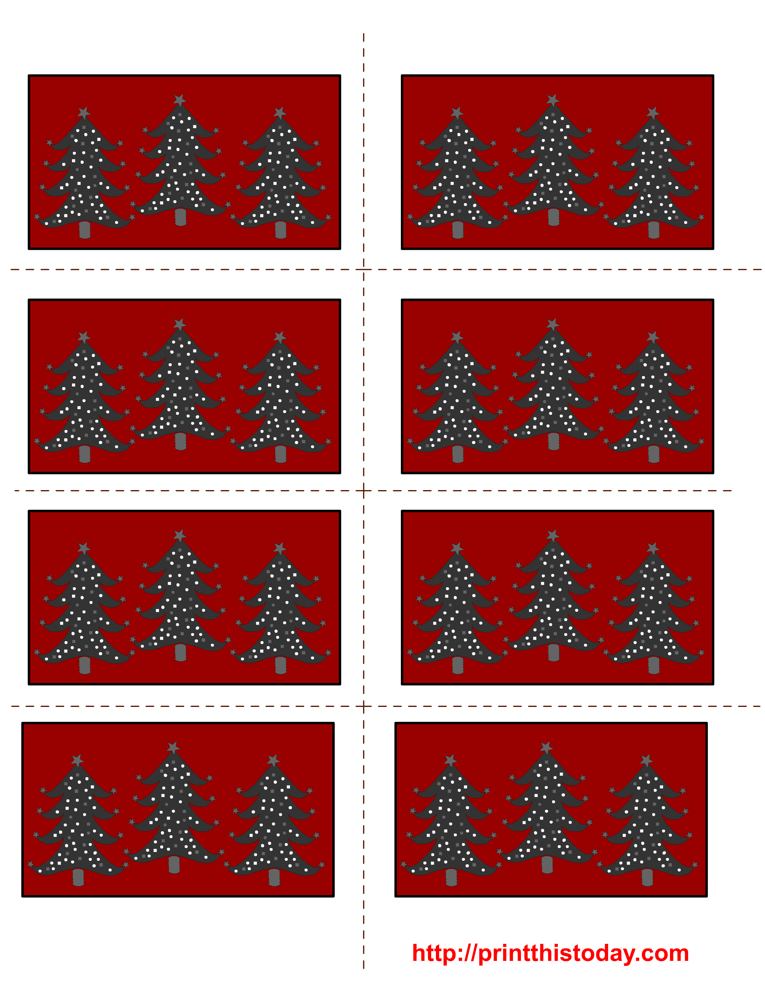 Free Printable Christmas Labels With Trees - Free Printable Christmas Labels