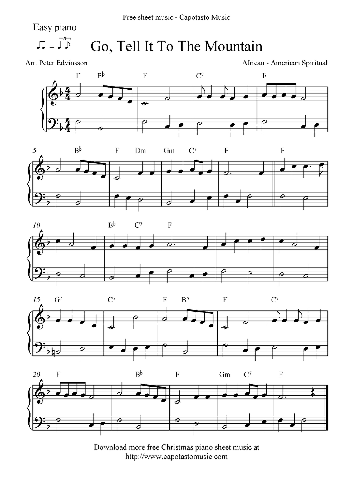 Free Printable Christmas Music Sheets Piano – Festival Collections - Free Printable Christmas Music Sheets Piano