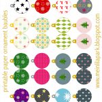 Free Printable Christmas Ornaments: Baubles   Ausdruckbarer   Free Printable Christmas Ornament Crafts