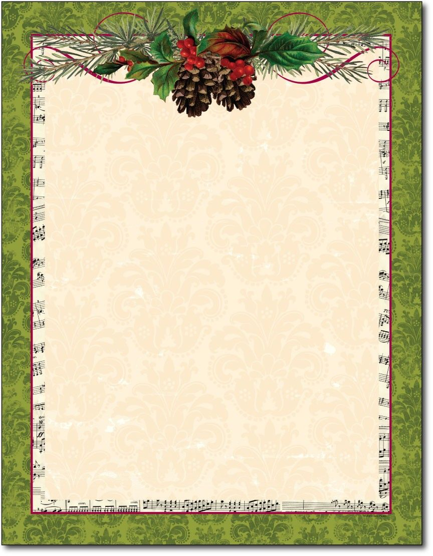 Free Printable Christmas Paper Stationery - Google Search - Free Printable Christmas Stationary Paper