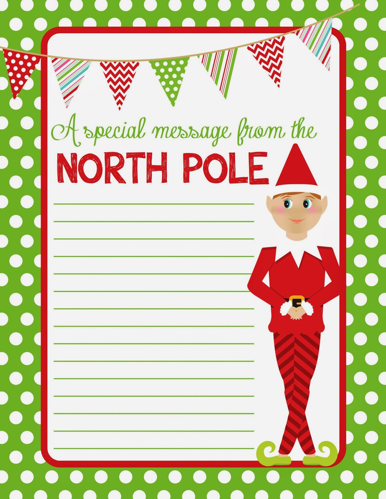 Free Printable Christmas Paper With Borders – Festival Collections - Free Printable Christmas Paper With Borders
