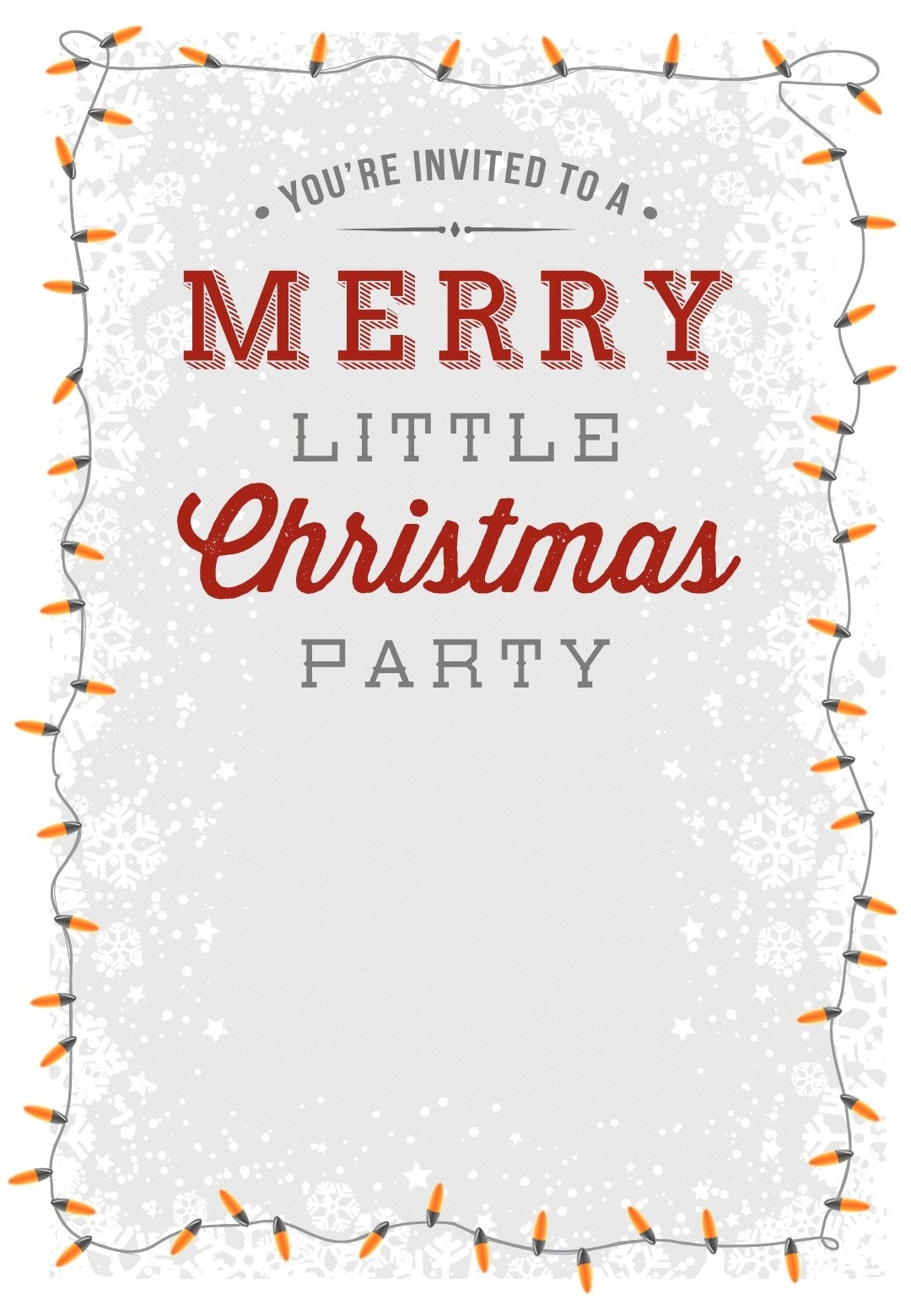 Free Printable Christmas Party Flyer Templates Holiday Invitation - Holiday Invitations Free Printable