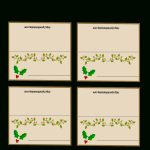 Free Printable Christmas Place Cards   Free Printable Place Cards