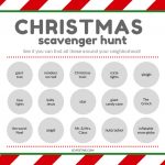 Free Printable Christmas Scavenger Hunt!   So Festive   Free Printable Christmas Treasure Hunt Clues