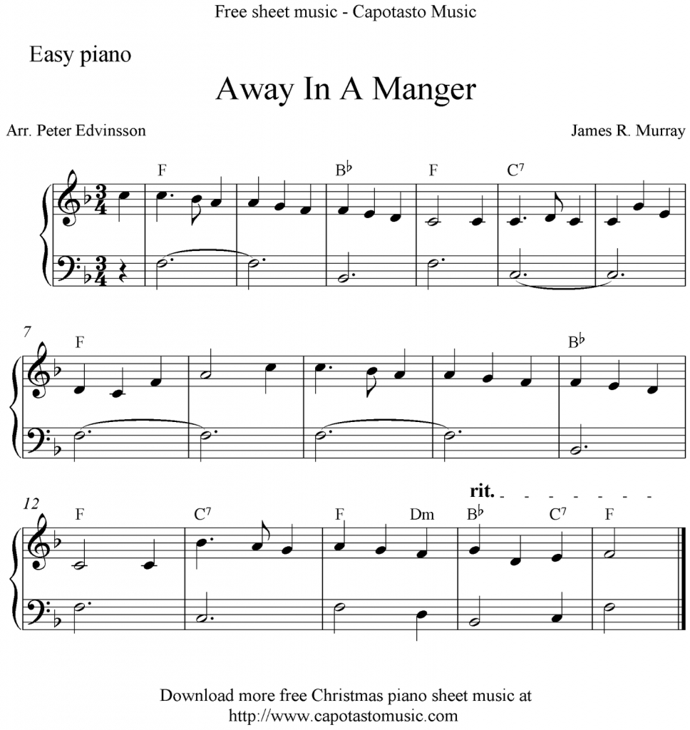 Free Printable Christmas Sheet Music For Piano | Printable Sheets - Free Printable Sheet Music For Piano