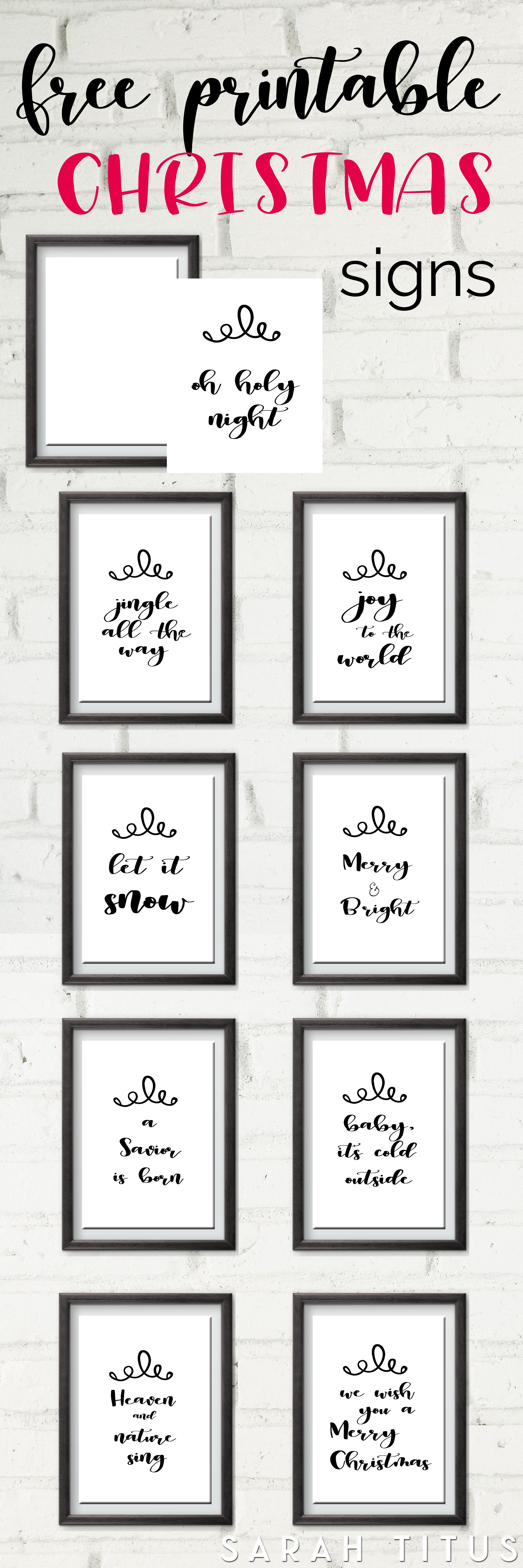 Free Printable Christmas Signs - Sarah Titus - Free Printable Holiday Signs Closed