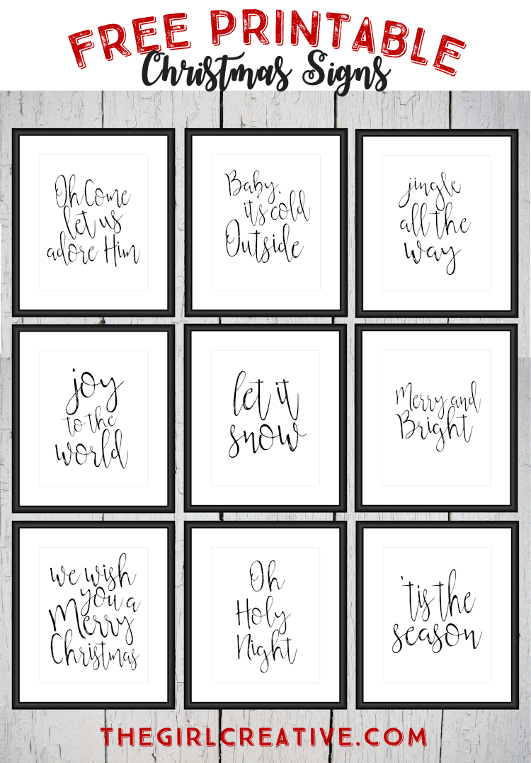 Free Printable Christmas Signs | The Top Pinned | Pinterest - Free Printable Christmas Art
