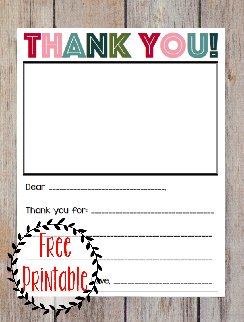 Free Printable Christmas Thank You Note For Kids! | Printables - Free Christmas Thank You Notes Printable