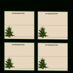 Free Printable Christmas Tree Place Cards | *+* Free Holiday | Free   Free Printable Christmas Table Place Cards Template