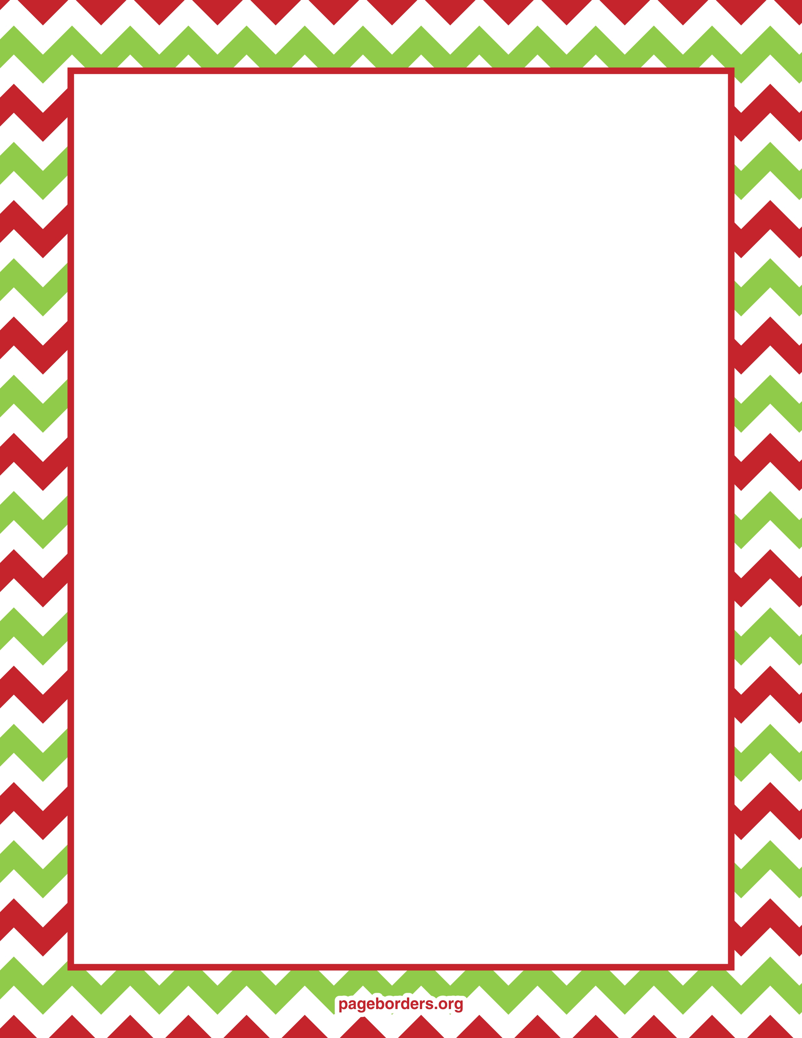 Printable Christmas Border - Customize and Print