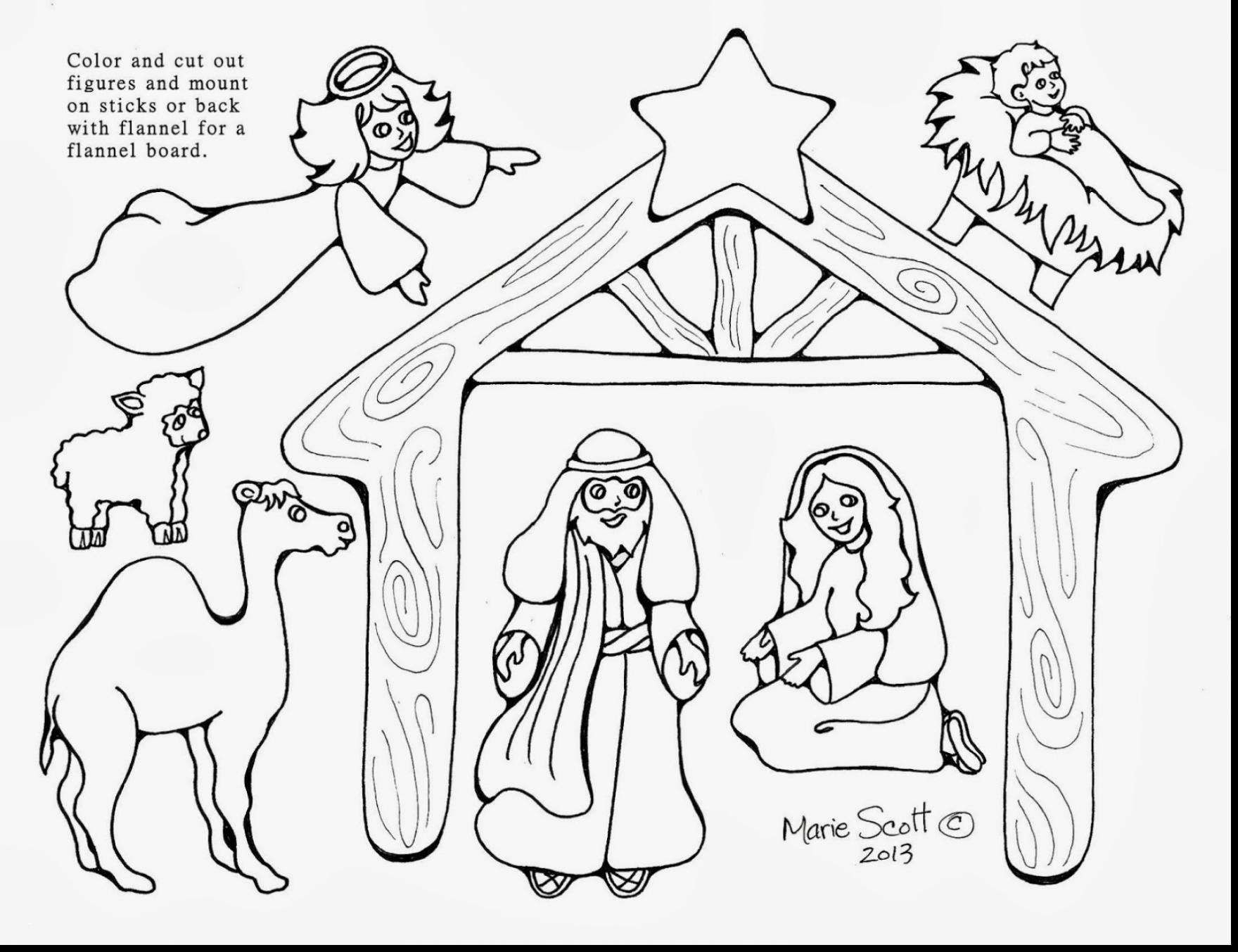Free Printable Coloring Pages Of Nativity Scene Printable Coloring - Free Printable Pictures Of Nativity Scenes