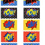Free Printable Comic Book Word Cut Outs | Superman Birthday   Free Printable Superhero Words