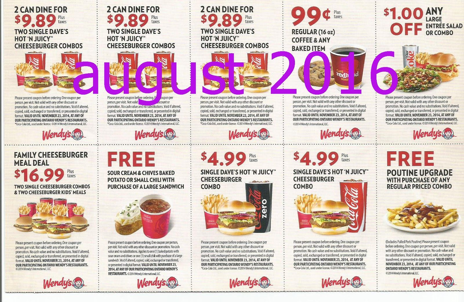 Free Printable Coupons: Wendys Coupons | Fast Food Coupons - Free Printable Coupons 2014