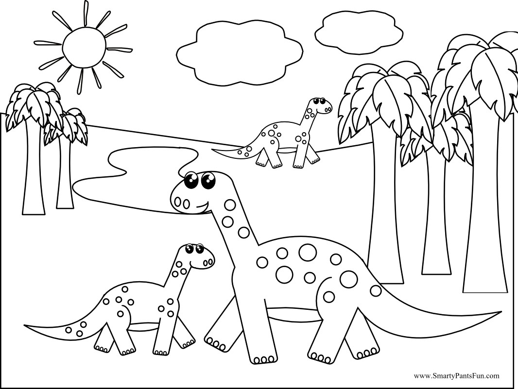 Free Printable Dinosaurs 2 21741 At Dinosaur Coloring Pages P - Free Printable Dinosaur Coloring Pages